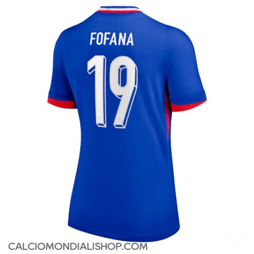 Maglie da calcio Francia Youssouf Fofana #19 Prima Maglia Femminile Europei 2024 Manica Corta